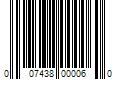 Barcode Image for UPC code 007438000060