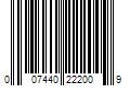 Barcode Image for UPC code 007440222009