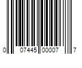 Barcode Image for UPC code 007445000077