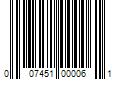 Barcode Image for UPC code 007451000061