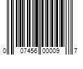 Barcode Image for UPC code 007456000097