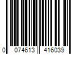 Barcode Image for UPC code 00746134160301