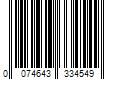 Barcode Image for UPC code 0074643334549