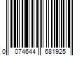 Barcode Image for UPC code 0074644681925