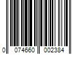 Barcode Image for UPC code 0074660002384