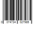 Barcode Image for UPC code 0074734027985