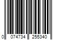 Barcode Image for UPC code 0074734255340