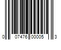 Barcode Image for UPC code 007476000053