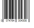 Barcode Image for UPC code 0074764304308