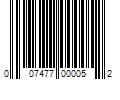 Barcode Image for UPC code 007477000052