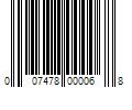 Barcode Image for UPC code 007478000068