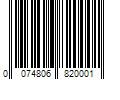 Barcode Image for UPC code 0074806820001