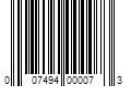 Barcode Image for UPC code 007494000073