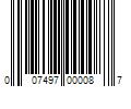 Barcode Image for UPC code 007497000087