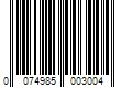 Barcode Image for UPC code 0074985003004