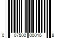 Barcode Image for UPC code 007500000158