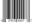 Barcode Image for UPC code 007513000077