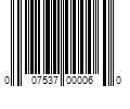 Barcode Image for UPC code 007537000060