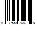 Barcode Image for UPC code 007550000078