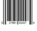 Barcode Image for UPC code 007561000074