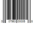 Barcode Image for UPC code 007563000058