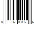 Barcode Image for UPC code 007565000056