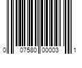 Barcode Image for UPC code 007580000031