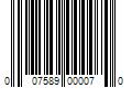 Barcode Image for UPC code 007589000070