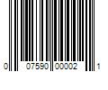 Barcode Image for UPC code 007590000021