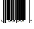 Barcode Image for UPC code 007592000067