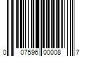 Barcode Image for UPC code 007596000087