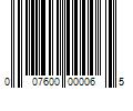 Barcode Image for UPC code 007600000065