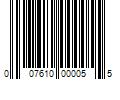 Barcode Image for UPC code 007610000055