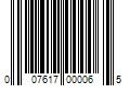 Barcode Image for UPC code 007617000065