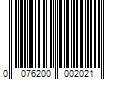 Barcode Image for UPC code 0076200002021