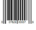 Barcode Image for UPC code 007628000078