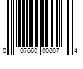 Barcode Image for UPC code 007660000074