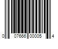 Barcode Image for UPC code 007666000054