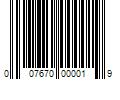 Barcode Image for UPC code 007670000019