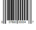 Barcode Image for UPC code 007680000047