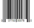 Barcode Image for UPC code 007700000750