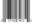 Barcode Image for UPC code 007700748720