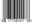 Barcode Image for UPC code 007703000078