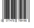 Barcode Image for UPC code 0077478759198