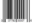 Barcode Image for UPC code 007750000076