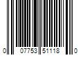 Barcode Image for UPC code 007753511180