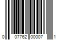 Barcode Image for UPC code 007762000071