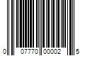 Barcode Image for UPC code 007770000025