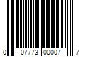 Barcode Image for UPC code 007773000077