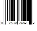 Barcode Image for UPC code 007780000022